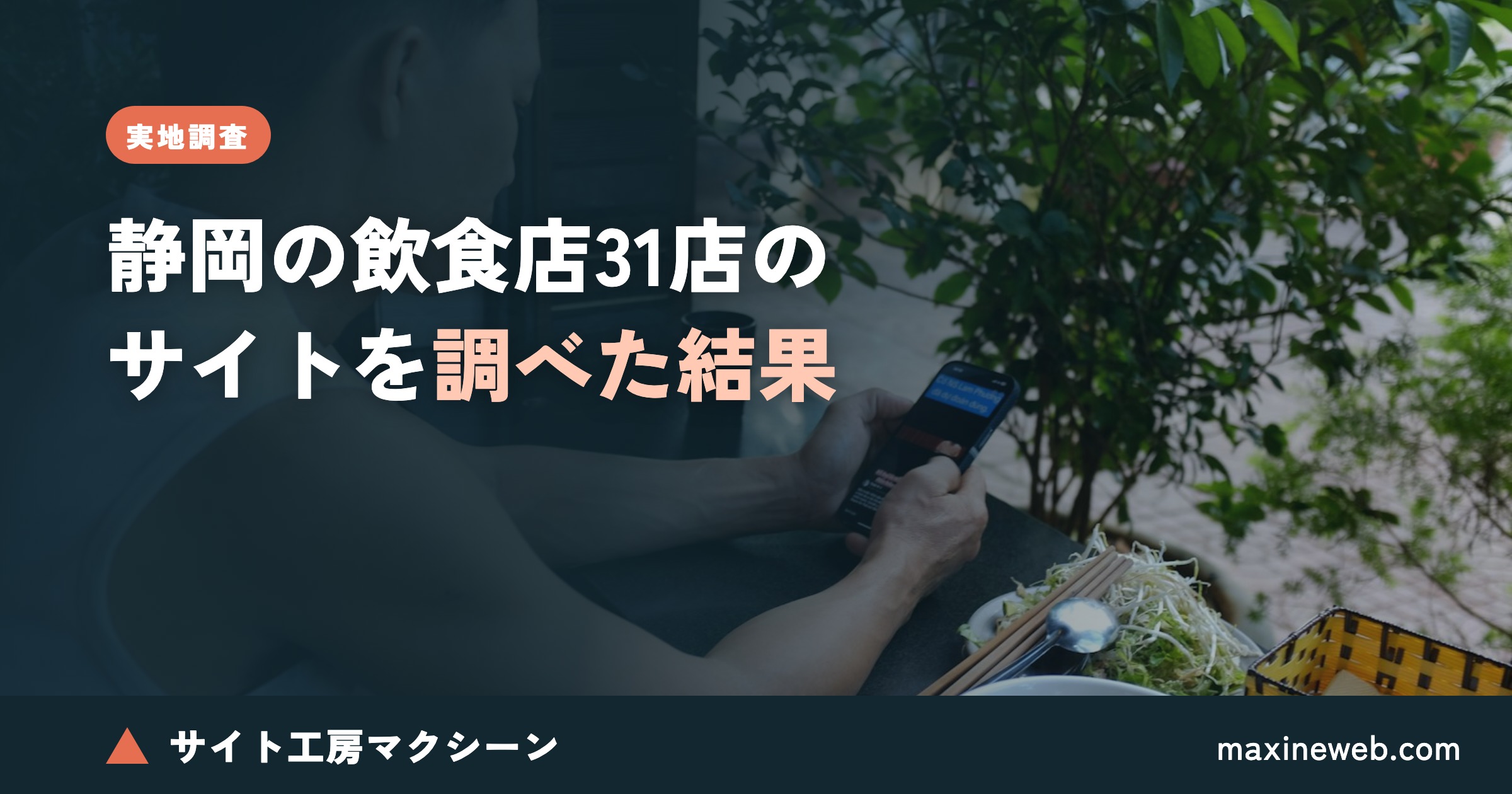 静岡の飲食店31店のホームページを調べてみた